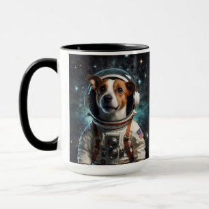 Cute Jack Russell Terrier Astronaut  Mug