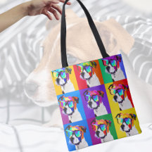 Cute Jack Russell Terriers in pop art style