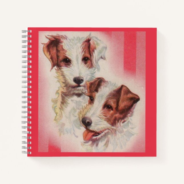 CUTE Jack Russell terriers print Notebook (Front)