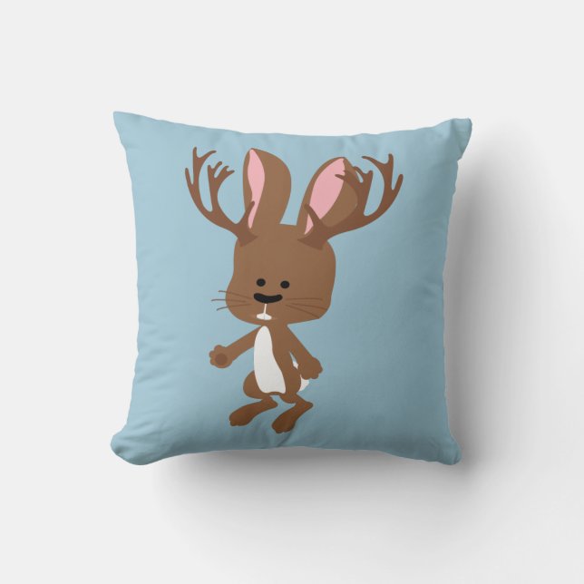 Cute Jackalope Cushion (Front)