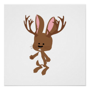 Cute Jackalope Poster