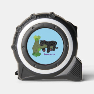 Cute jaguar black panther cat cartoon illustration 1