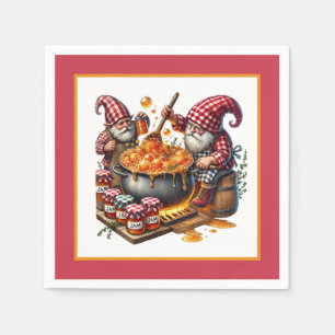 Cute Jam making party gnome Napkin