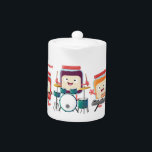 Cute jam session cartoon musician humour<br><div class="desc">These cute preserves are having a jam session. Funny musician humour for the musically minded drawn in happy cartoon style.</div>