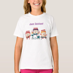Cute jam session cartoon musician humour T-Shirt