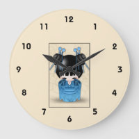 Cute Japanese Kokeshi Doll Dressed In Blue