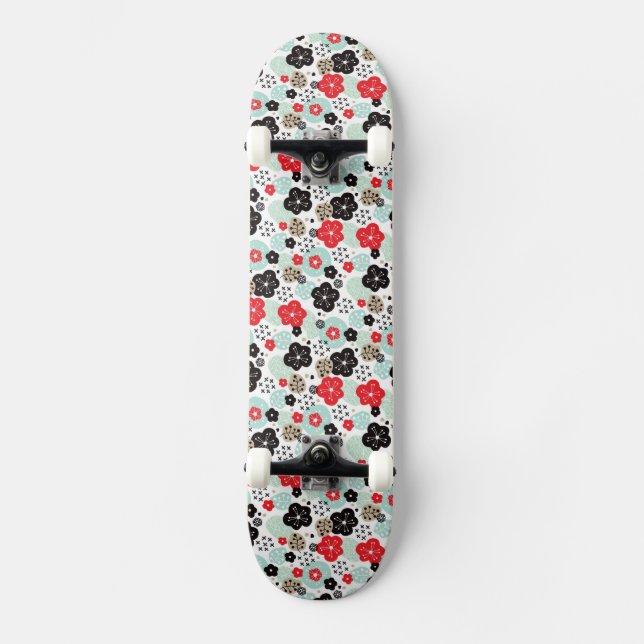 Cute Japanese patterns design Case-Mate iPhone Cas Skateboard (Front)