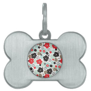 Cute Japanese patterns design Pet ID Tag