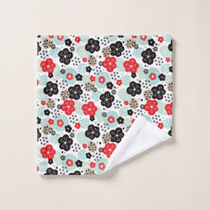 Cute Japanese patterns design Wash Cloth