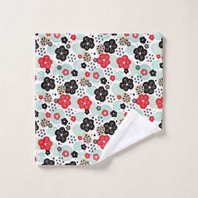 Cute Japanese patterns design Wash Cloth (Wash Cloth)