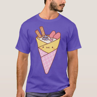 Cute Japanese Style Crepes Dessert T-Shirt