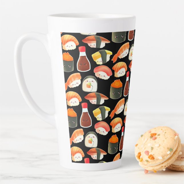 Cute Japanese Sushi Latte Mug (In Situ)