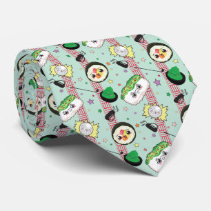 Cute Japanese Sushi Lover Golfing Pattern  Tie