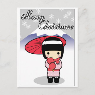 Cute Japanese themed Christmas card