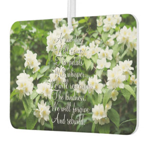 Cute jasmin flowers car air freshener