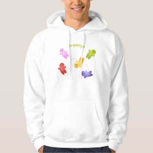Cute jelly babies candy sweets cartoon hoodie