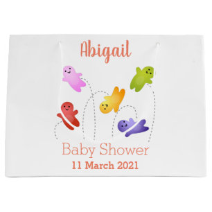 Cute jelly babies candy sweets cartoon large gift bag