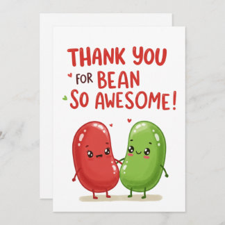 Cute Jelly Bean Couple - Valentine's Day Holiday Card