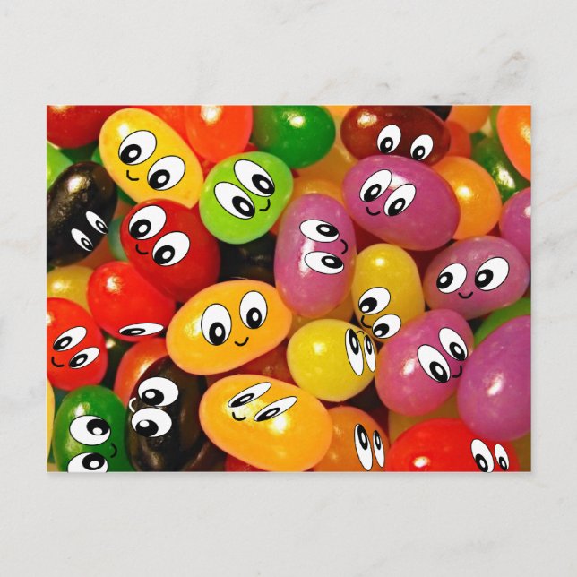 Cute Jelly Bean Postcard (Front)