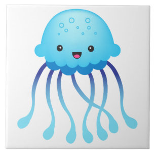cute jelly fish tile