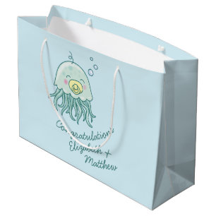 Cute Jellyfish Baby Shower Kawaii  Large Gift Bag