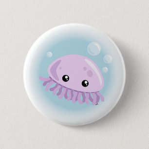 Cute Jellyfish Button