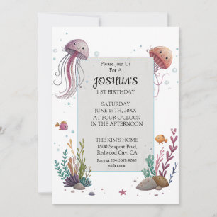 Cute Jellyfish Invitation