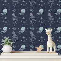Cute Jellyfish Octopus Kids Peel and Stick