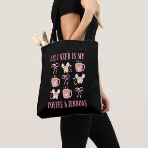 Cute JERBOA AND COFFEE Tote Bag