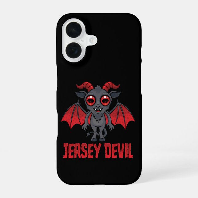 Cute Jersey Devil of the Pine Barrens iPhone 16 Case (Back)