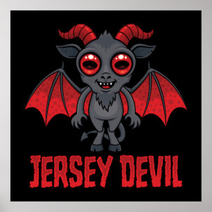 Cute Jersey Devil of the Pine Barrens Poster