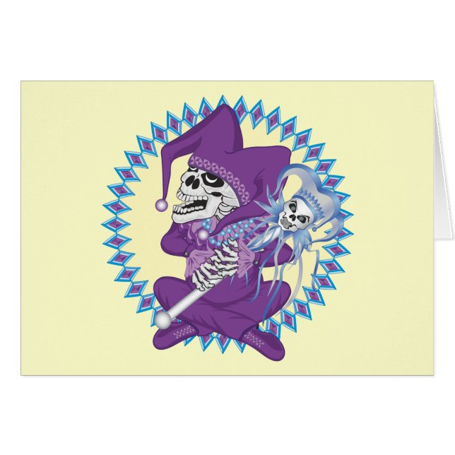 Cute Jester Skull (Front Horizontal)