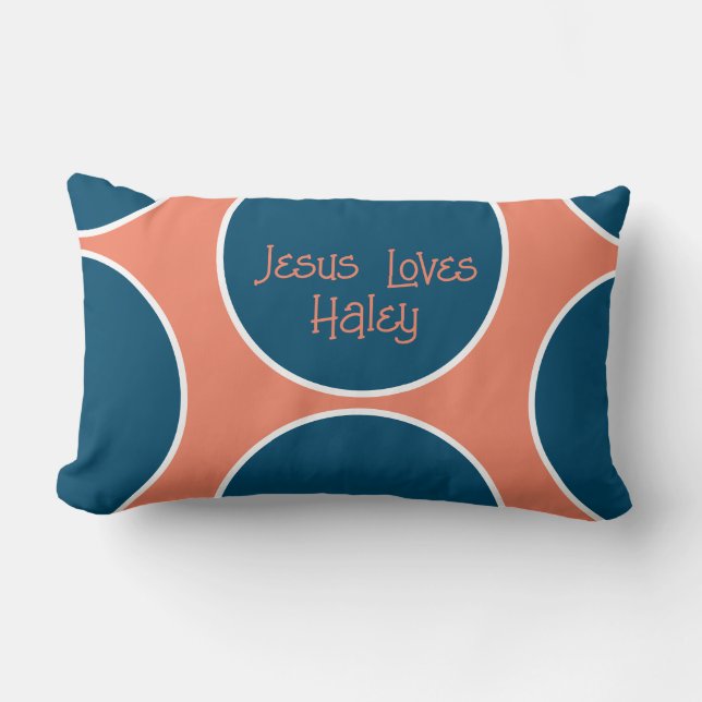 Cute Jesus Loves You Pillow (Front)