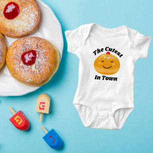 Cute Jewish Baby Gift for Hanukkah Bodysuit