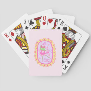 Cute Jolly Frog - Worthy and Enough Playing Cards