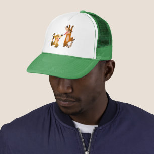 Cute Joyful Cartoon Coatimundis Trucker Hat