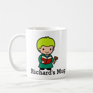 Cute Judge with Book and Gavel Coffee Mug