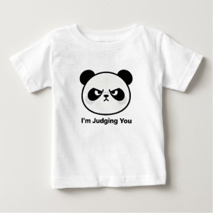 Cute Judging Panda – I’m Judging You Baby T-Shirt