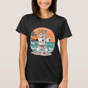 Cute Judo Tiger Beach MMA Taekwondo Martial Arts T-Shirt