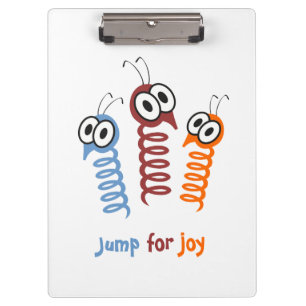 Cute Jump for joy quote funny Clipboard