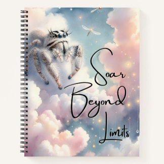 Cute Jumping Spider Notebook Gift For Spider Lover