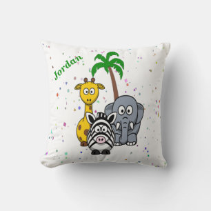 Cute Jungle Animals Cushion
