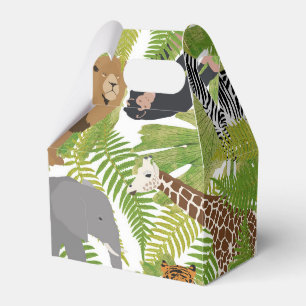 Cute Jungle Animals Safari Boy Girl Favour Box