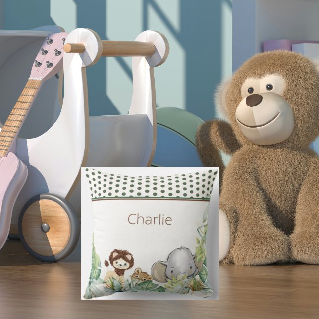 Cute Jungle Animals Tropical Custom Cushion (Creator Uploaded)