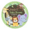Cute Jungle Baby Shower; Bright Green Ovals