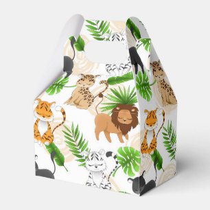 Cute Jungle cats Variety of wild animals party box