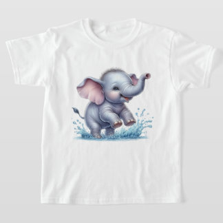 Cute jungle elephant lovers girls T-Shirt