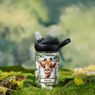 Cute Jungle Giraffe kids unisex  Water Bottle
