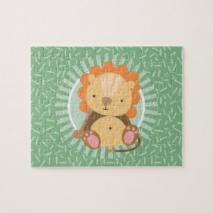 Cute Jungle Lion - Funny Zoo Animals Jigsaw Puzzle