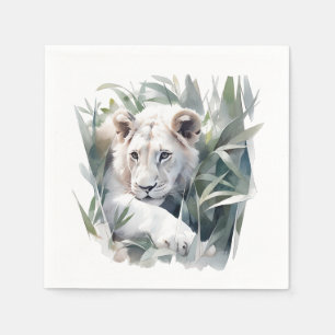 Cute Jungle lion party Napkin